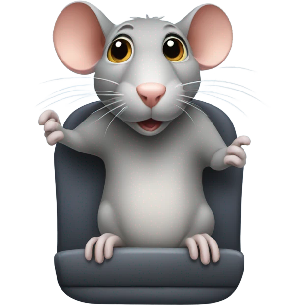 Rat on a bus emoji