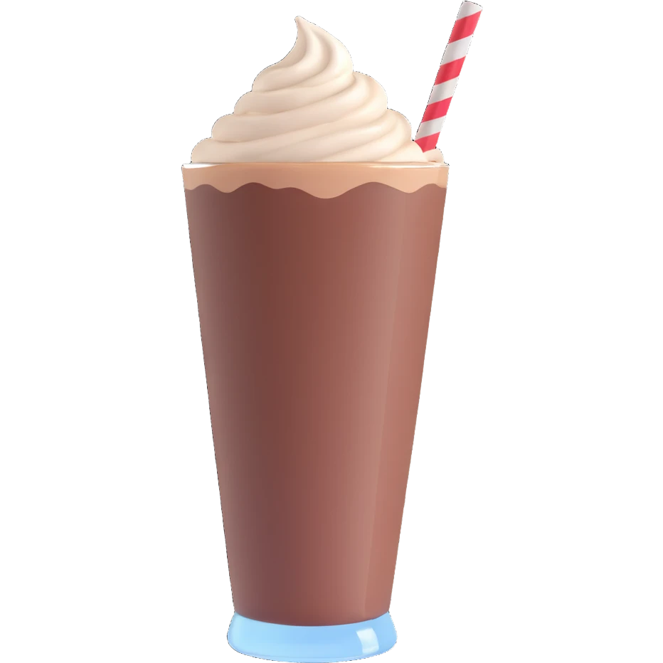 chocolate milkshake emoji