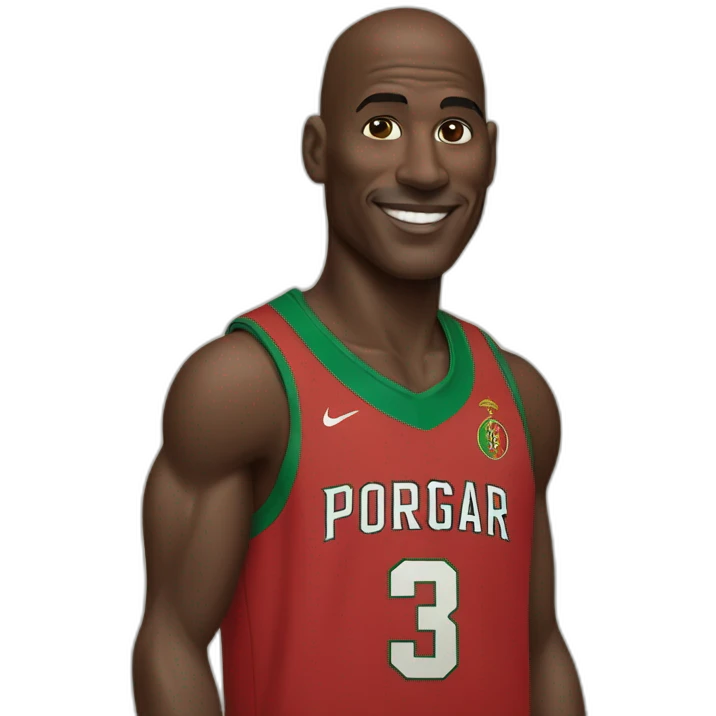 Michael jordan con uniforme de portugal emoji