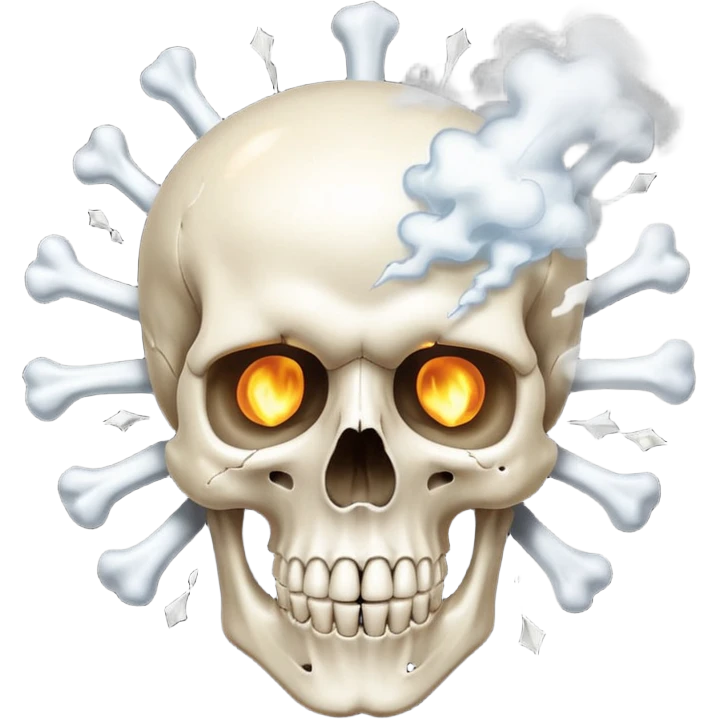 skull emoji exploding emoji