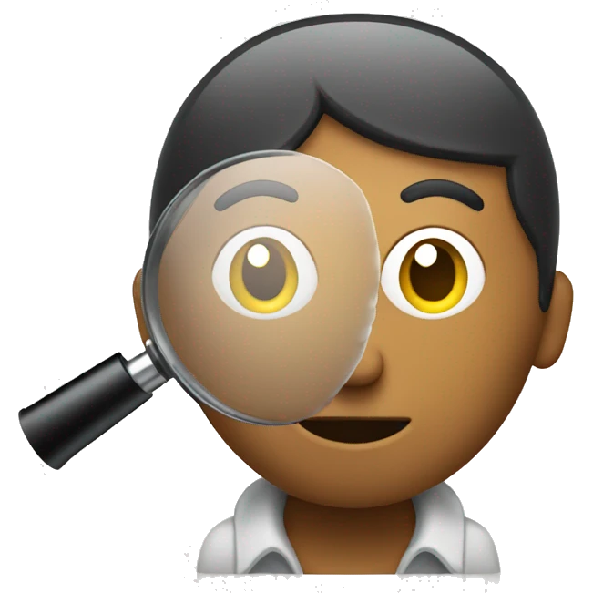 Someone Searching for something with magnifying glass emoji
