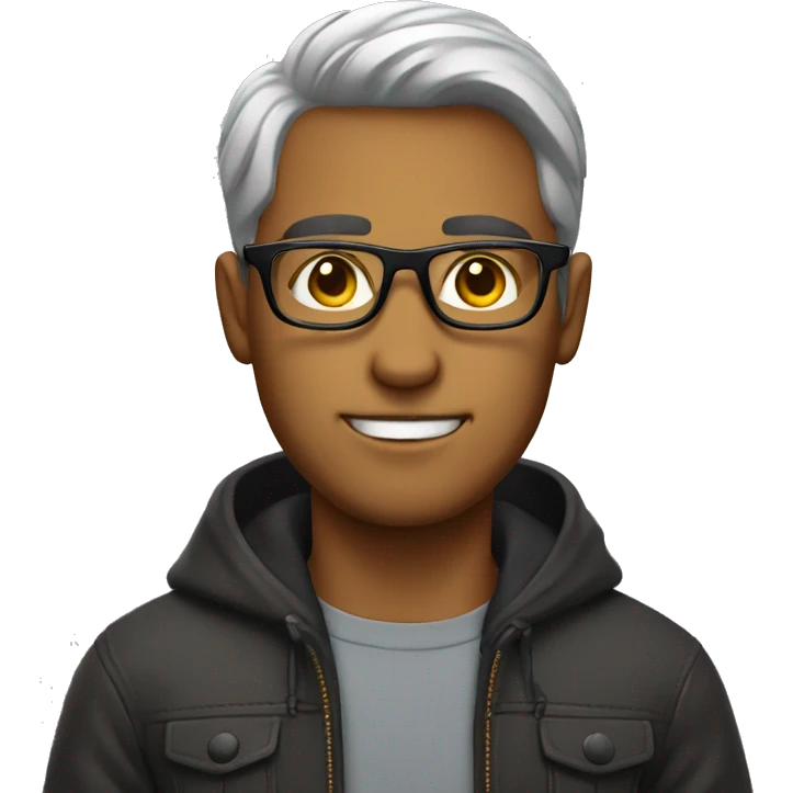 A cool guy with glasses emoji