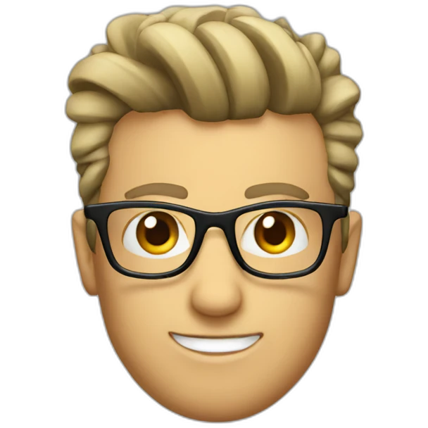 glasses-quiff emoji