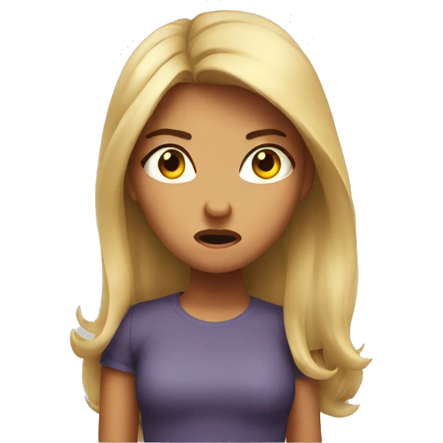 raging girl  emoji