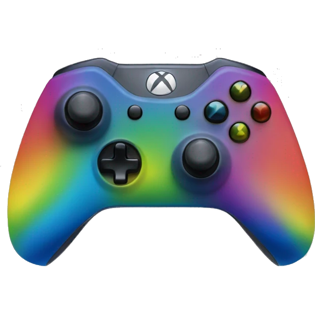 make me a rainbow xbox controller emoji