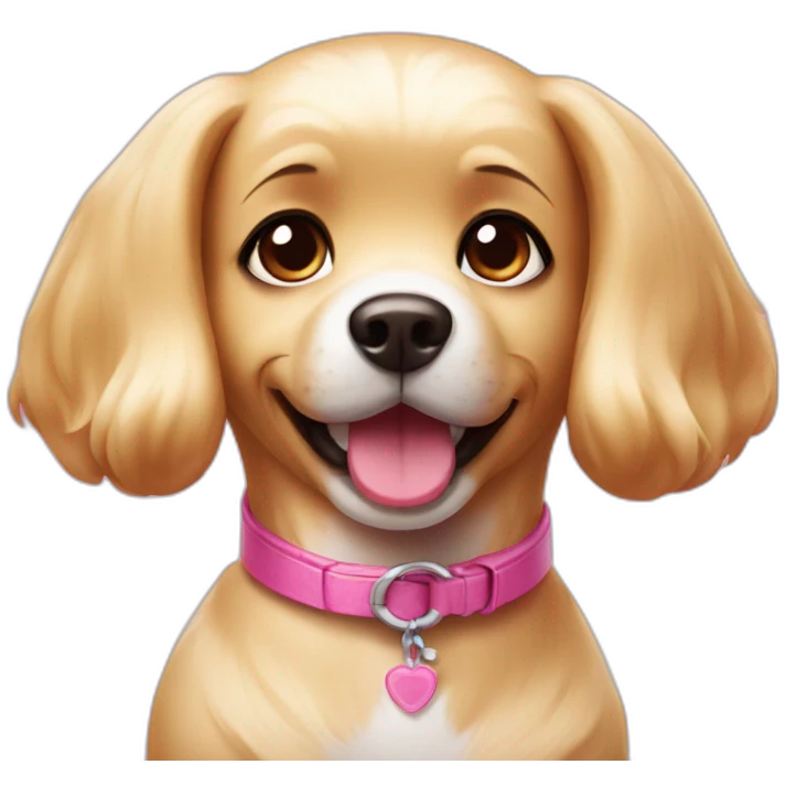 barbie dog cute face emoji