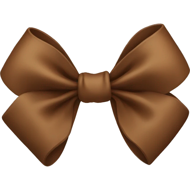 Brown bow emoji
