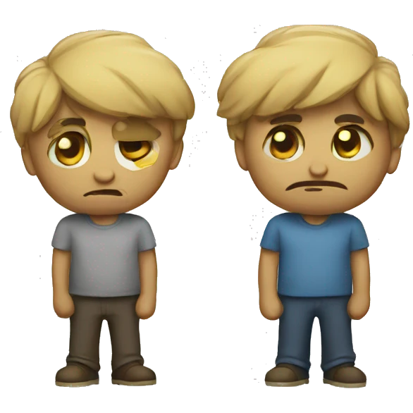 Sad and angry  emoji