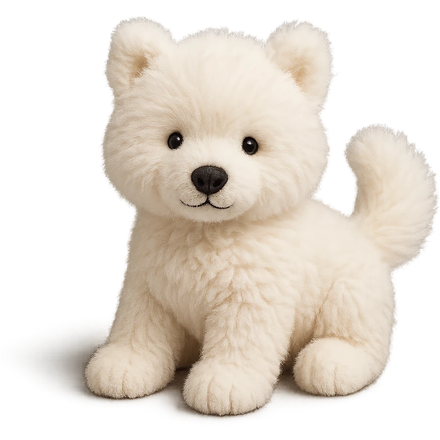 jellycat stuffed plush samoyed puppy emoji