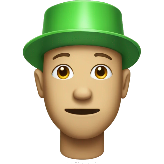 green bucket head  emoji