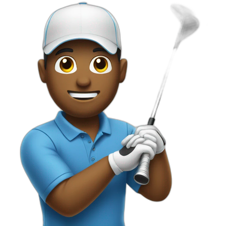 jugando a golf emoji