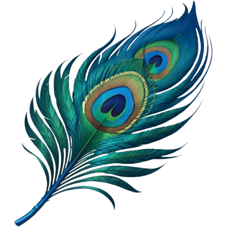 Peacock feather emoji