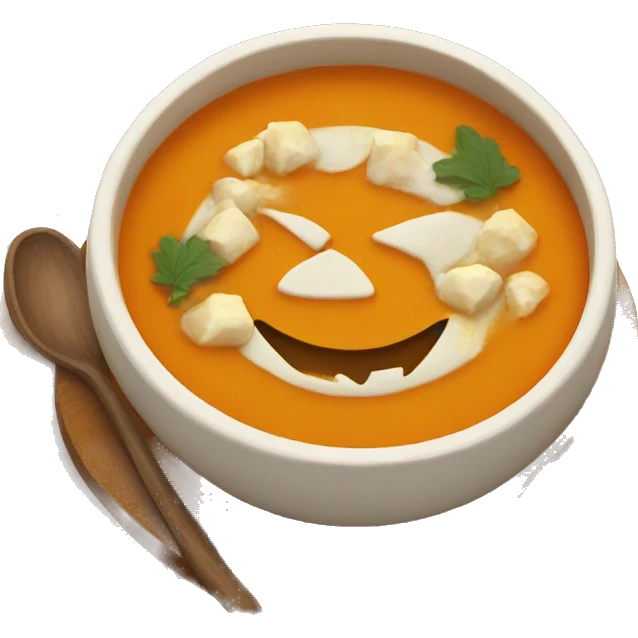 Pumpkin soup  emoji