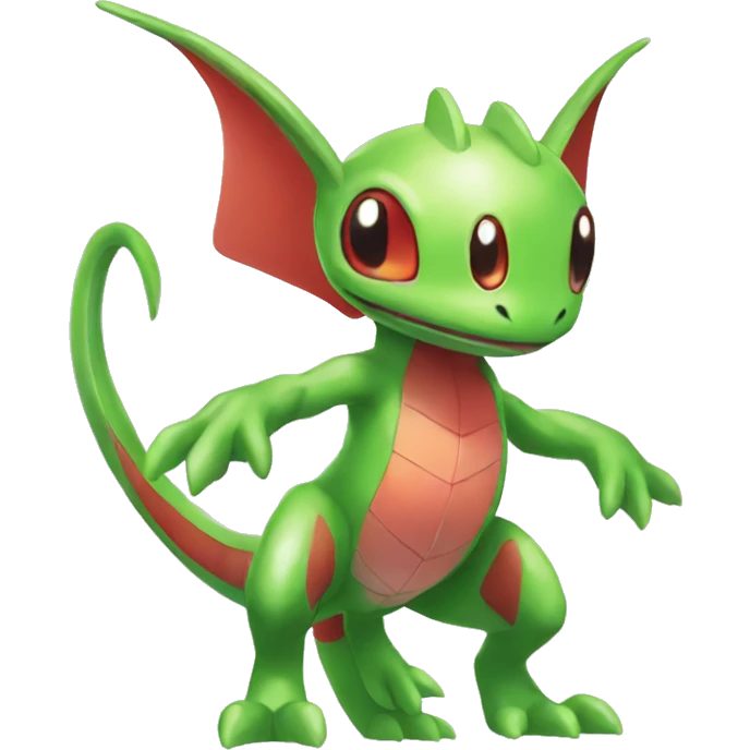 Full body shiny Flygon-grovyle emoji
