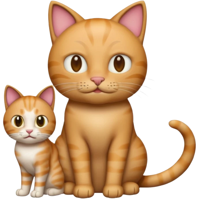 default ios man emoji head, with the body of a cat, not as a head emoji