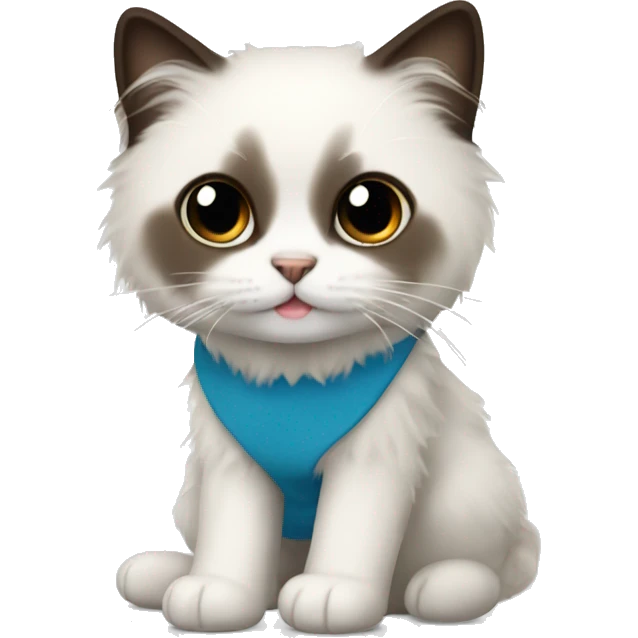 A cute ragdoll emoji