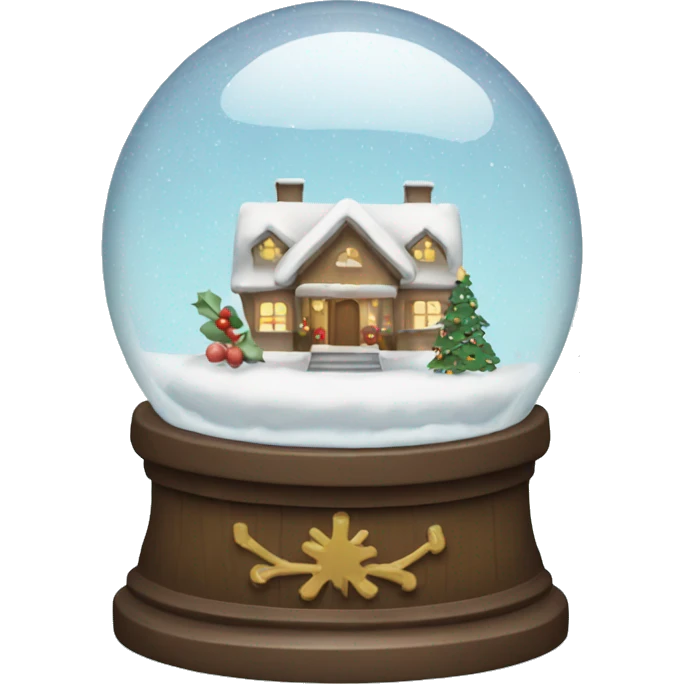 Christmas snow globe emoji