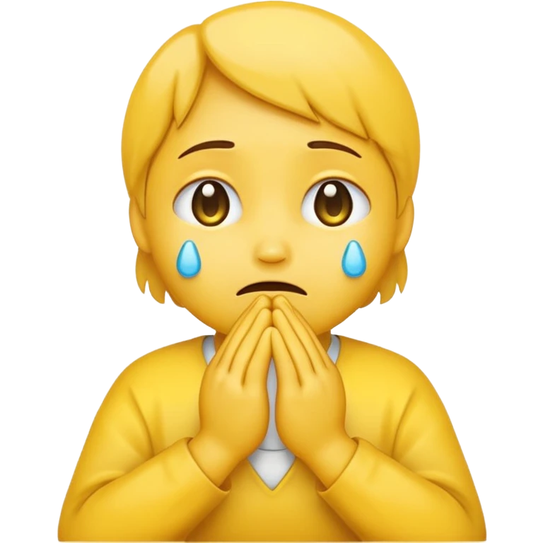 crying praying yellow emoji emoji