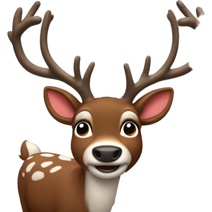 Rudolf the red nosed reindeer  emoji