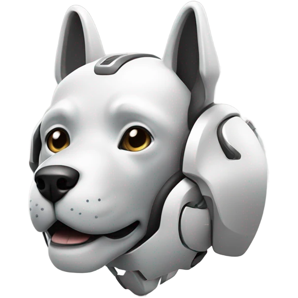 dog themed ai agent robot logo emoji