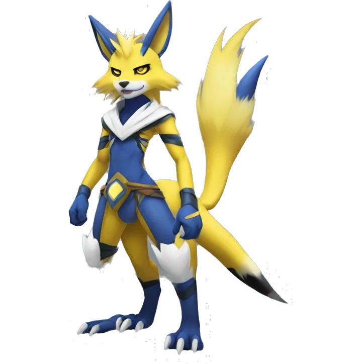 Lombax-Renamon-Zeraora full body emoji