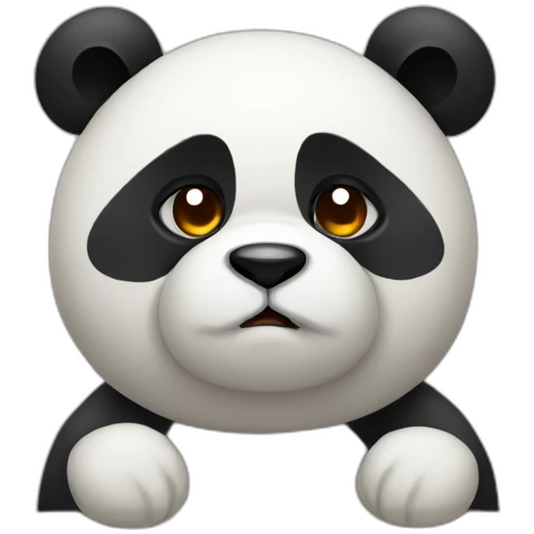 tired panda emoji