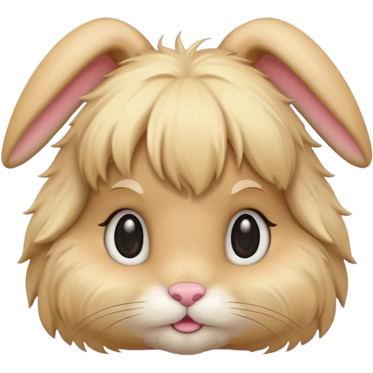 Bunny with blonde hair emoji