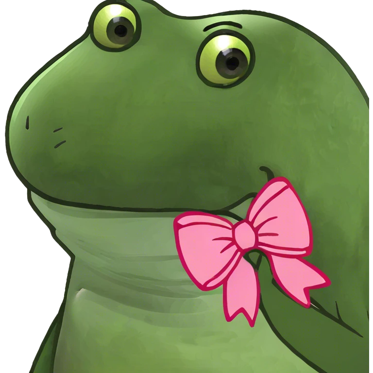 Pink bow emoji