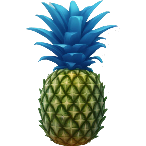 Blue pineapple emoji