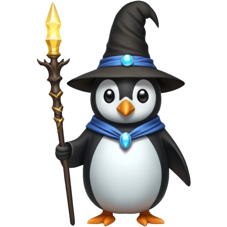 Penguin Wizard emoji
