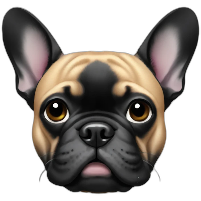 black French bulldog emoji