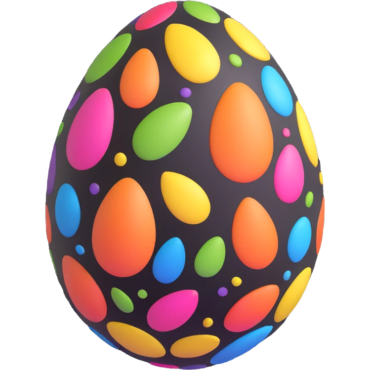 colorful Easter egg emoji