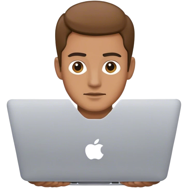 man with macbook emoji
