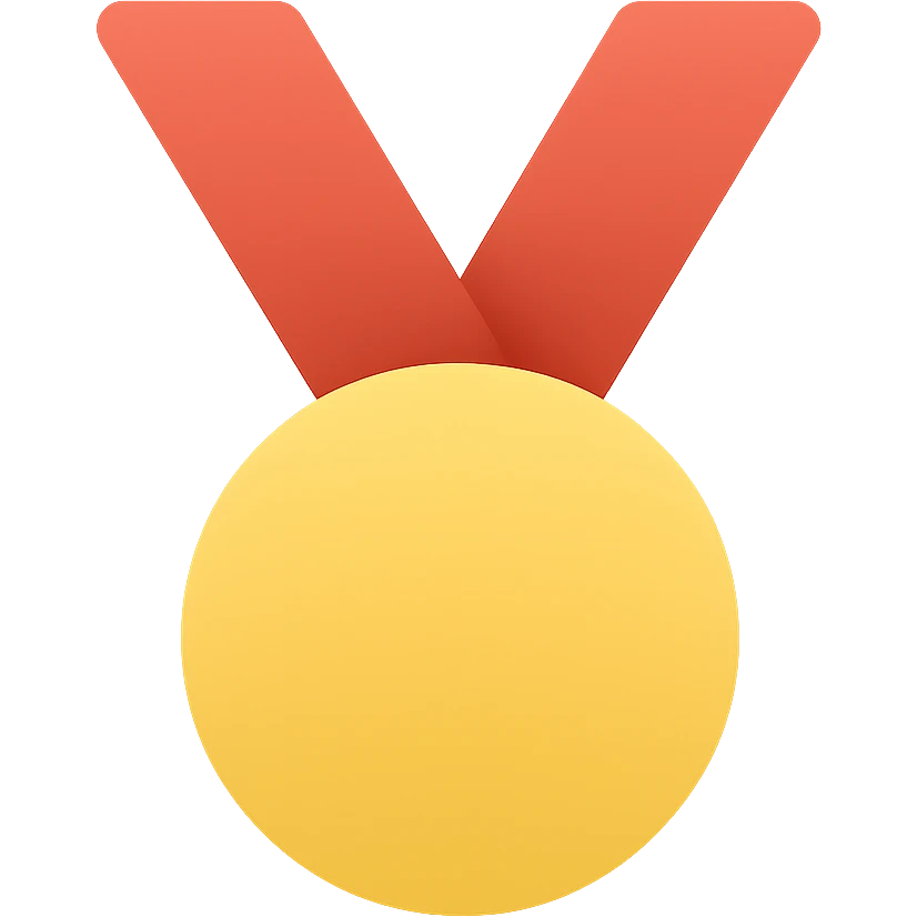 simple flat icon gold medal emoji
