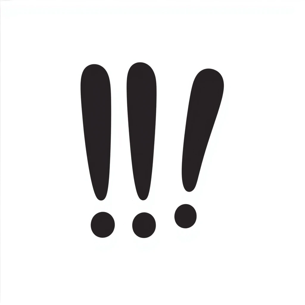 red exclamation point emoji