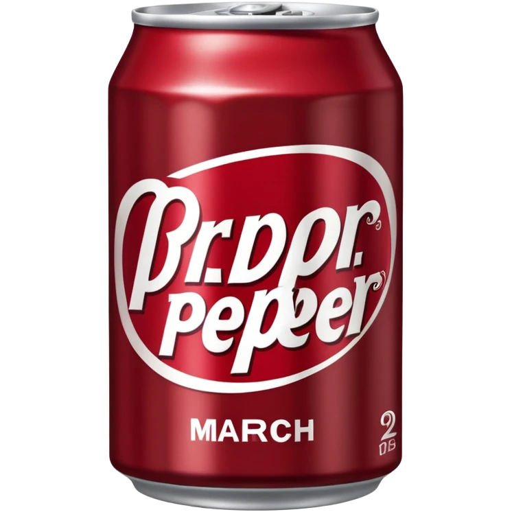 Dr.Pepper that says March 23 emoji