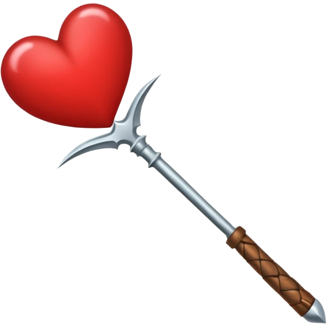 Espada traspasa corazón emoji