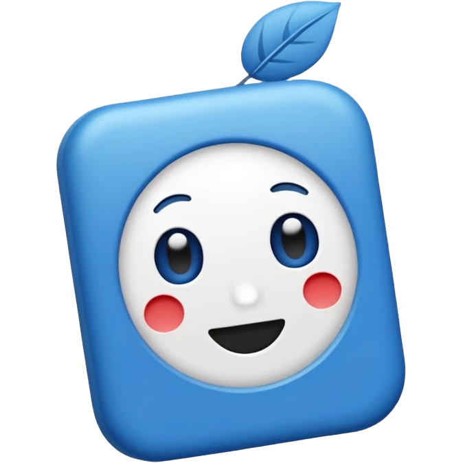 Verificación azul con un chulito blanco emoji