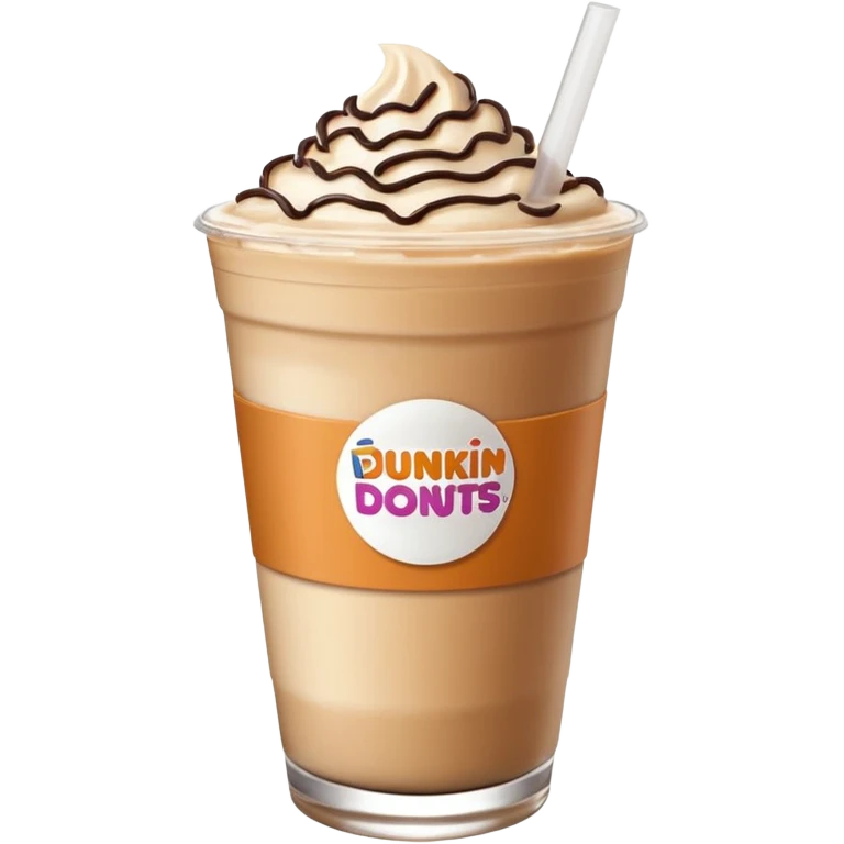 Dunkin’ Donuts iced latte with a carton of coffee milk next to it emoji