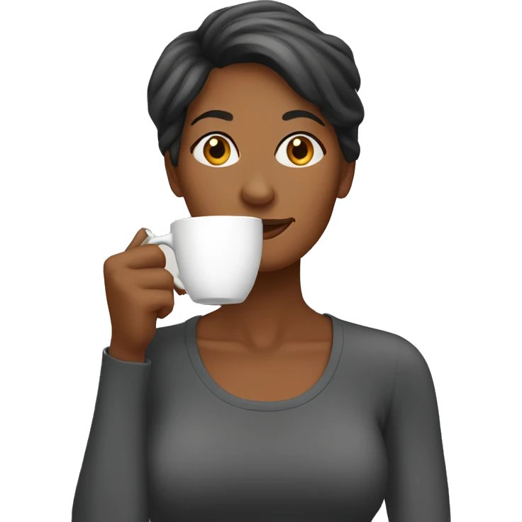 mom drinking coffee emoji