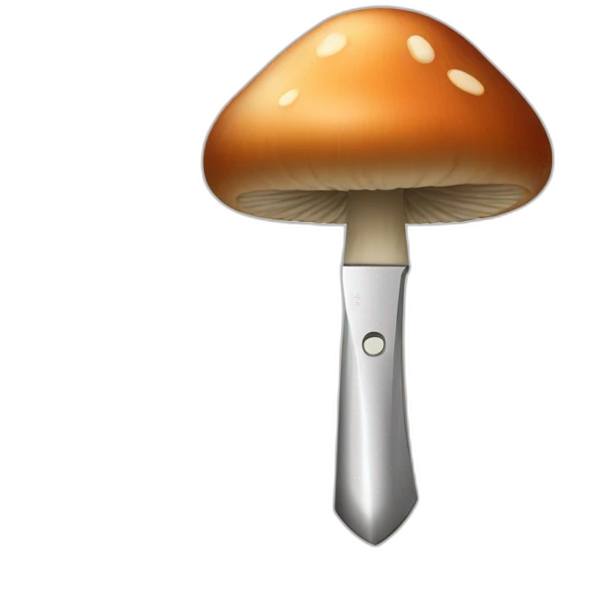 Mushroom-knife emoji