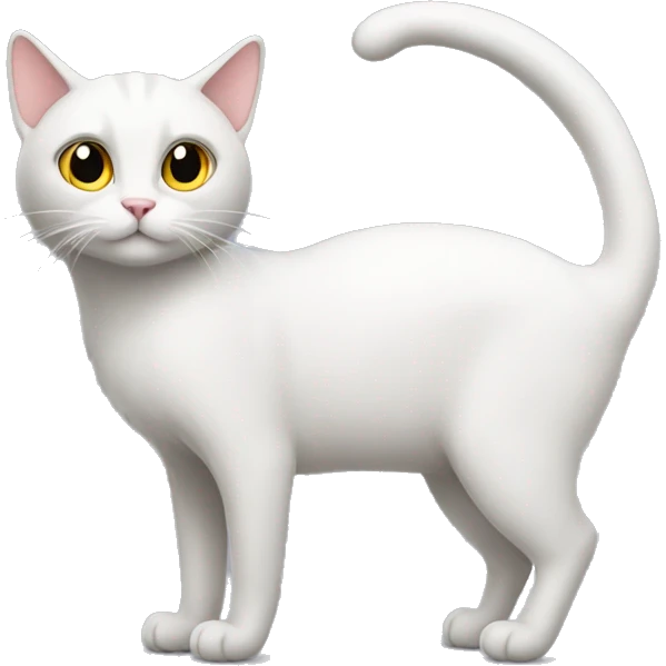 cat with very long tail emoji