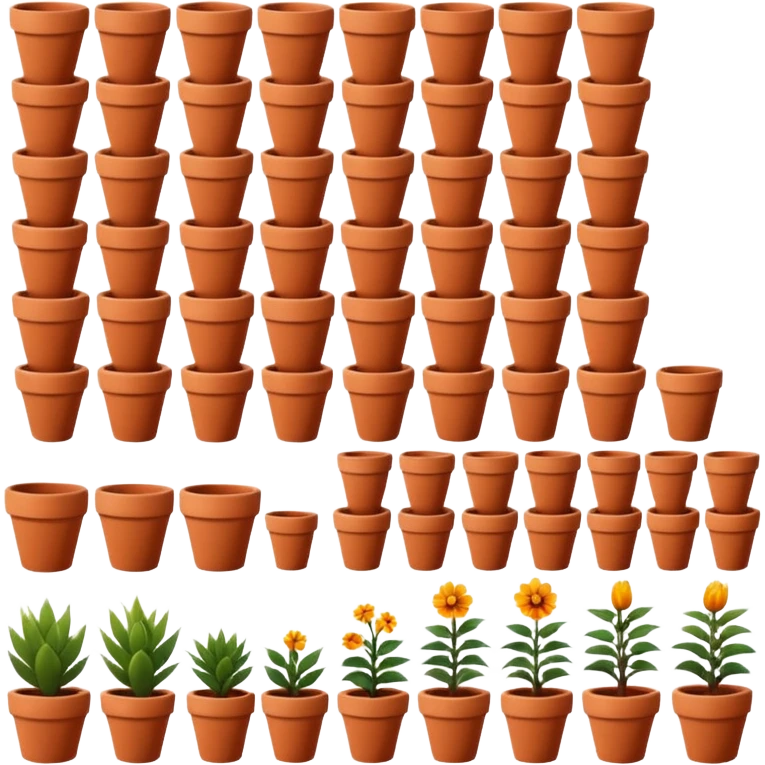 flower pots emoji