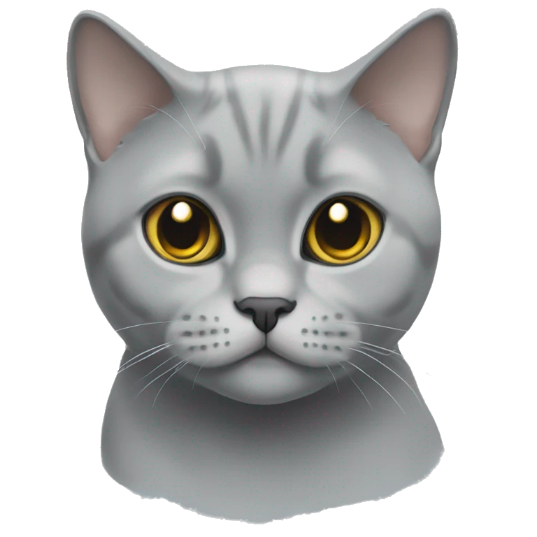 british shorthair silver shaded emoji