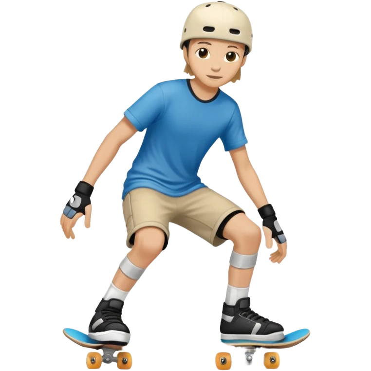 Knee pad street skateboarder emoji