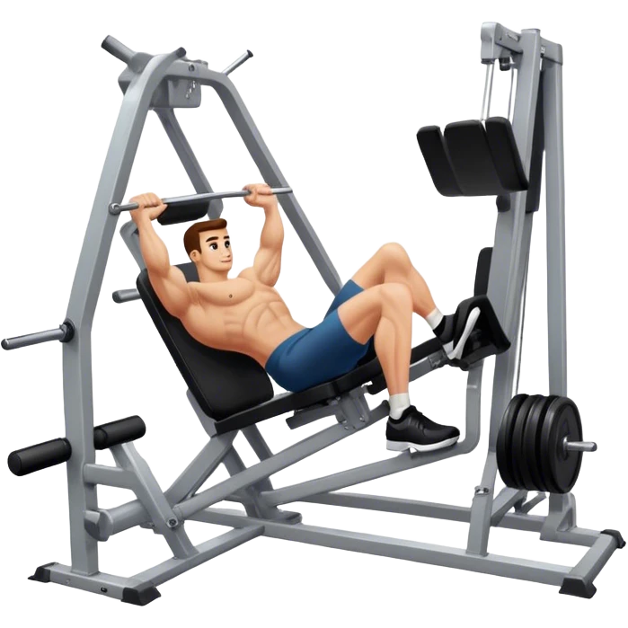 guy leg press machine emoji