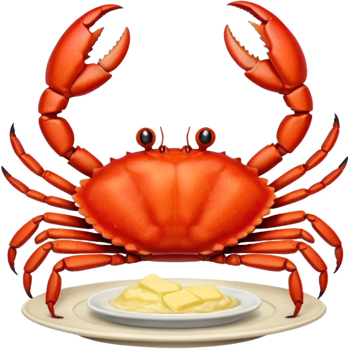 Cooked crab meal emoji