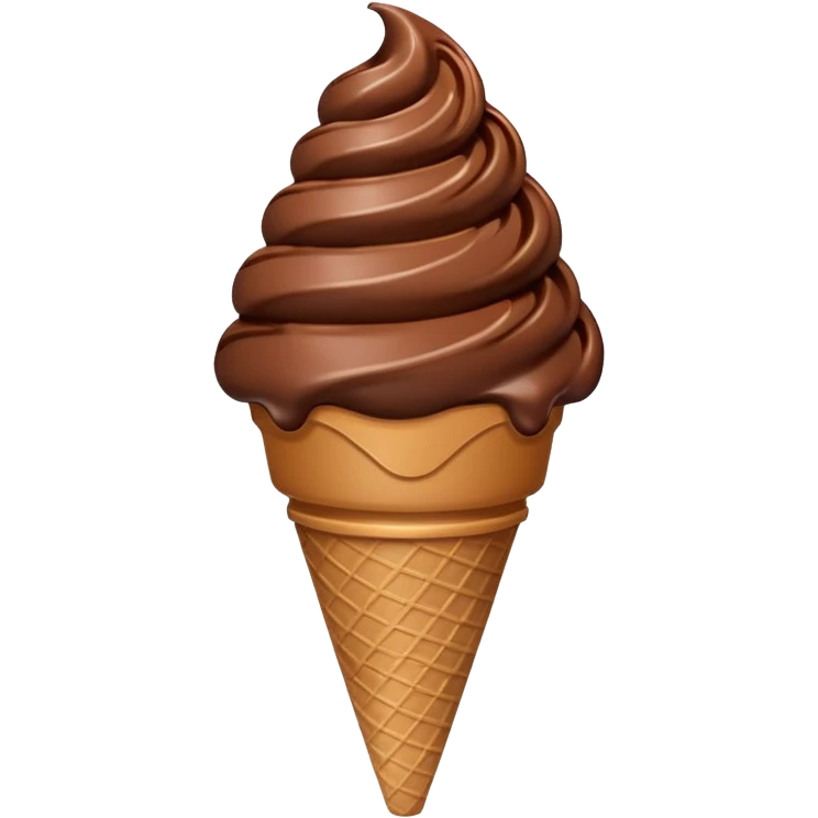 sorvete chocolate emoji