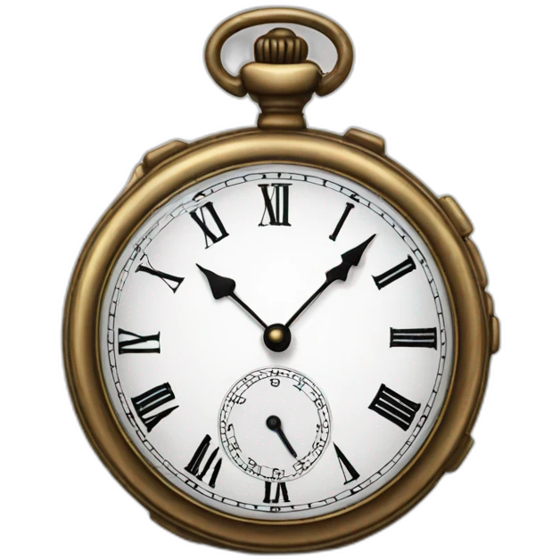 old pocket watch emoji