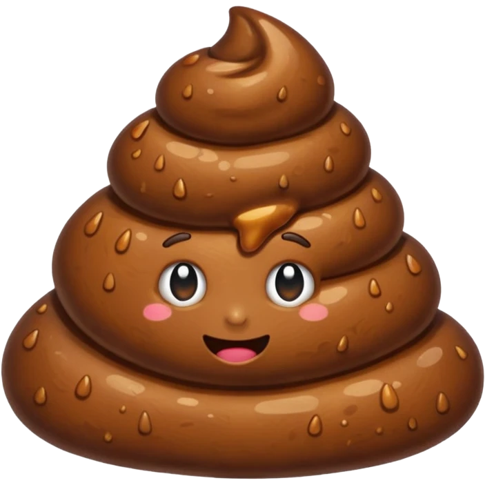 A brown wet poop💩 emoji